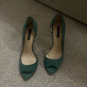 Zara Elegant Green Heels